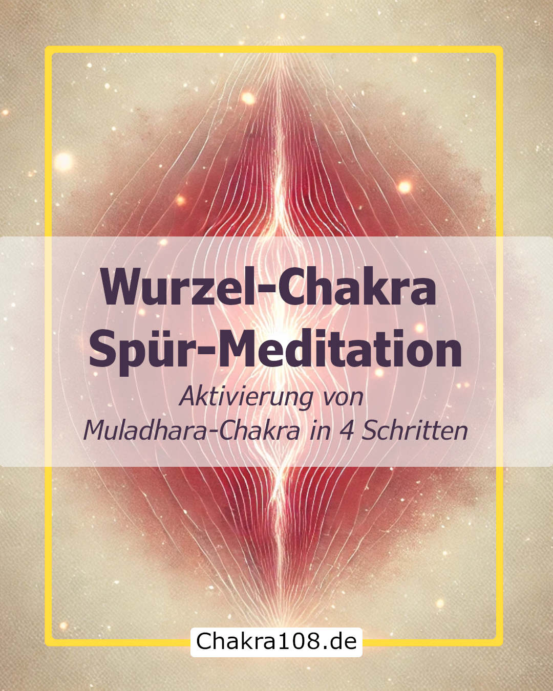 Chakra-Buch-Chakra-Meditationen - Spür-Meditation- Aktivierung von Muladhara-Chakra in 4 Schritten